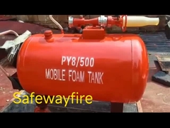 Tanque móvel da espuma vermelho